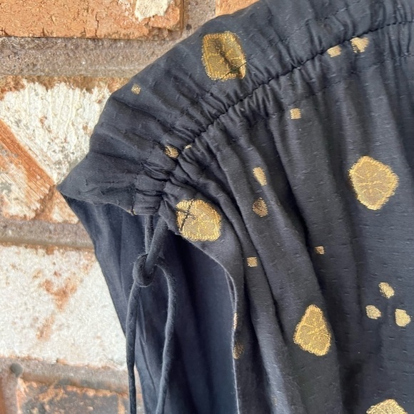 joie • nadezhda metallic embroidered jumpsuit in caviar - Picture 8 of 15